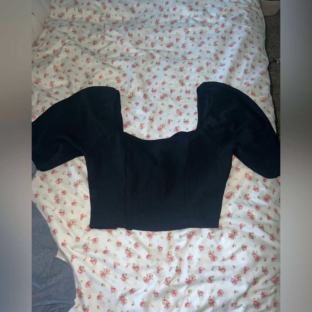 Altar'd State black nice top with bow in back